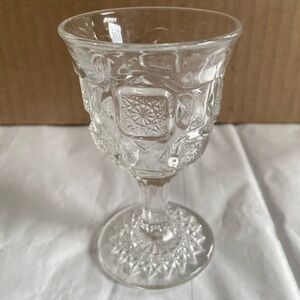 Antique Westmoreland Wine Glass Bridle Rosettes